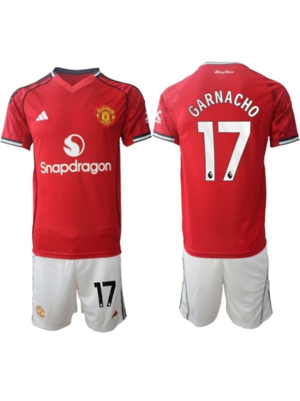 Alejandro Garnacho Red Soccer Jersey Suit